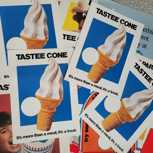 25+ Vintage Tastee Freez Posters Signs Restaurant Advertising Kitchen Bar Decor - Picture 3 of 5